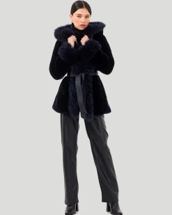 Shearling Lamb Reversible Jacket With Select Select Cashmere Goat Details