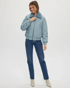 SHEARLING LAMB ZIP JACKET