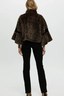 Shearling Lamb Zip Jacket With Cropped Sleeves