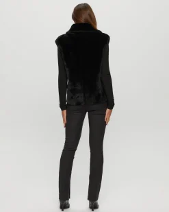 SHEARLING LAMB ZIP VEST