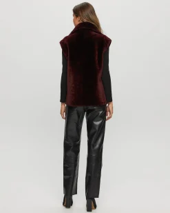 SHEARLING LAMB ZIP VEST