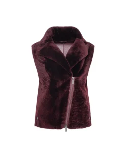 SHEARLING LAMB ZIP VEST